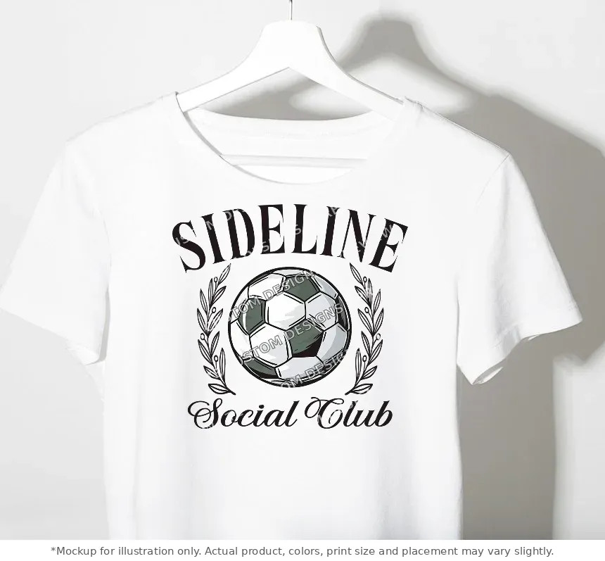 White tee mockup, on a hanger